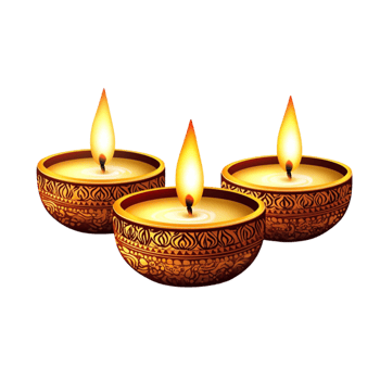Burning Wax Candles Soft Yellow Light png