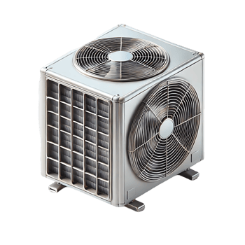 Metallic air conditioner unit exterior design png