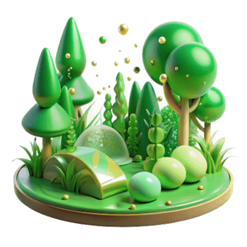 impressive classic Forest Regeneration New Growth Bright Green Transparent high resolution png