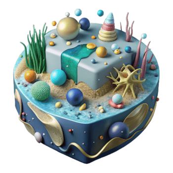 magnificent vintage Depleted Ocean Ecosystem Isolated Diagram png