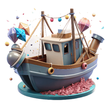 magnificent classic Commercial Fishing Boat Silhouette Isolated genuine png