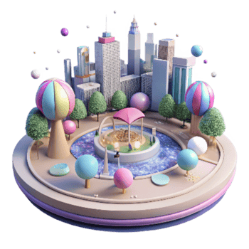 wonderful minimalist City Park Ecosystem Transparent Wide Angle genuine png