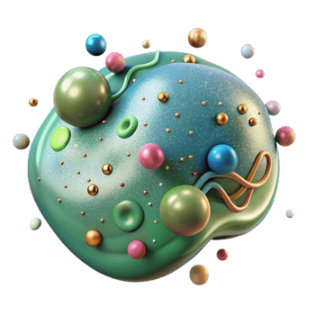 dramatic contemporary Detailed View of Affected Zooplankton Transparent Background high resolution png