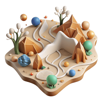 extraordinary modern Abstract Wildlife Corridor Network Map Cutout original png
