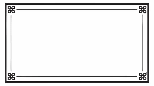 Monochrome Square Frame Artwork vector
