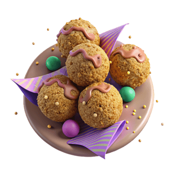 beautiful modern Falafel Balls Isolated Middle Eastern high resolution png