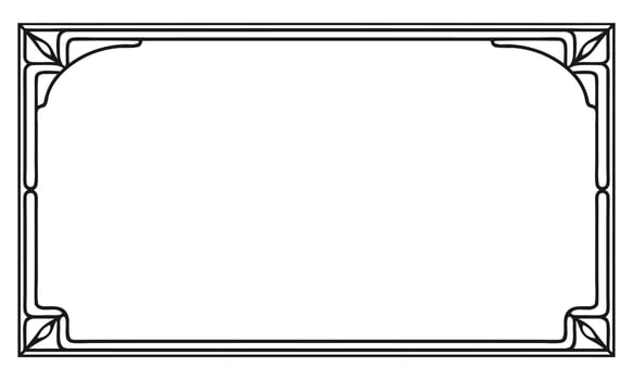 Square Frame with Artistic Detailing vector