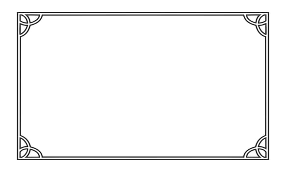 Minimalist Black and White Square Frame vector