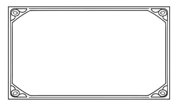 Her bookmarks had a floral border that made reading feel like a walk through gardens. vector