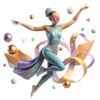 beautiful vintage Dancer with Outstretched Arms Cutout Transparent Background authentic png