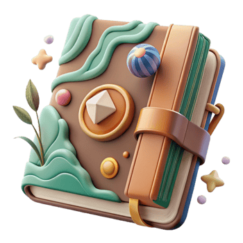 impressive minimalist Eco Tourism Travel Guide Book Cover Cutout original png