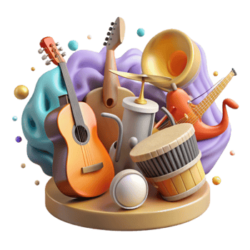 wonderful artistic Cuban Son Music Group Instruments Cutout detailed png