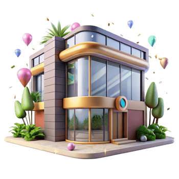 magnificent abstract Eco Friendly Office Building Front View Cutout Element original png