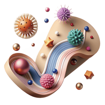 impressive abstract Disease Transmission Path Transparent Background authentic png
