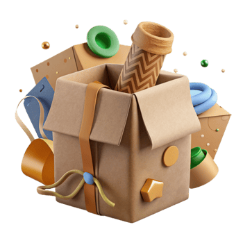 stunning rustic Eco Friendly Packaging Isolated Biodegradable Materials premium png