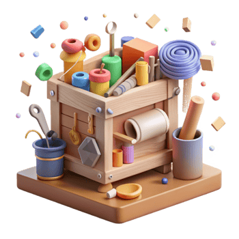 magnificent abstract Community Tool Library with Shared Equipment Isolated exclusive png