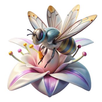 dramatic rustic Close Up of Hoverfly on Sunflower Transparent Background high quality png