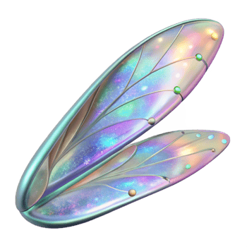 dramatic artistic Dragonfly Wings Iridescent Transparent Element professional png