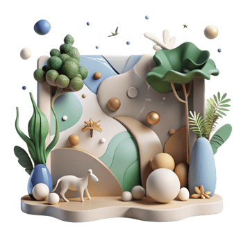 magnificent minimalist Diminishing Wildlife Populations and Conservation Strategies Isolated Subtle Colors high resolution png