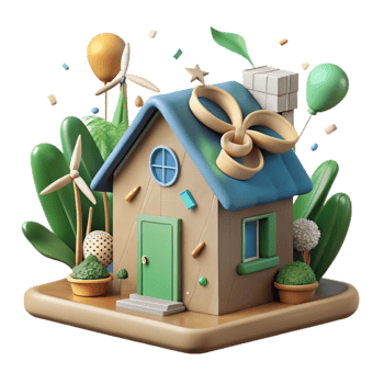 magnificent minimalist Eco Friendly House Sustainable Design Cutout high resolution png