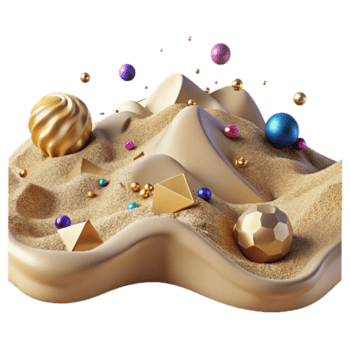 dramatic artistic Desert Sand Dune Transparent Background detailed png