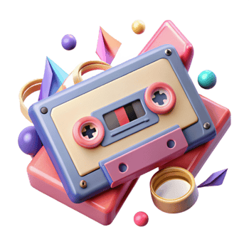 magnificent classic Cassette Player Isolated with Play Button Pressed png