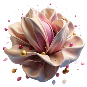 dramatic artistic Close Up of Flower Petals Transparent Background high resolution png