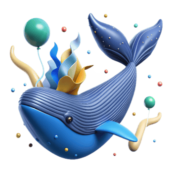 serene creative Blue Whale Fluke with Underwater Noise Lines Cutout genuine png
