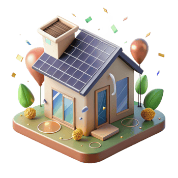 wonderful traditional Eco Friendly House with Solar Panels Cutout exclusive png