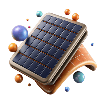 elegant modern Close Up of Solar Panel Cells Transparent Cutout high resolution png