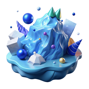 wonderful traditional Glacier Meltwater Transparent Background Blue Tint high quality png