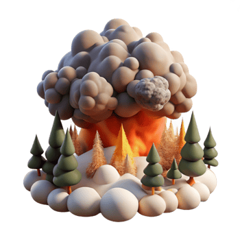 extraordinary vintage Forest Fire Smoke Plume Transparent Background Grey Smoke authentic png