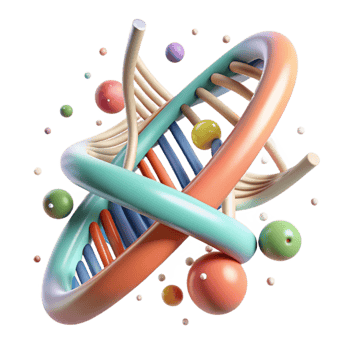 wonderful artistic Double Helix Dna Model Rotating View Cutout high resolution png