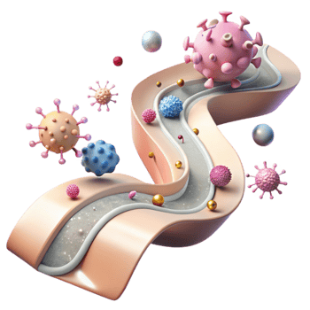 beautiful vintage Disease Transmission Path Transparent Background png