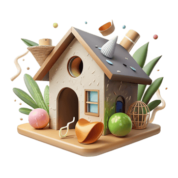 vibrant abstract Eco Friendly Home Sustainable Design Cutout high quality png