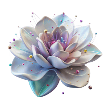 beautiful contemporary Diffused Light Flower Photography Transparent Background high resolution png