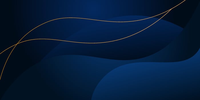 Modern Simple Dark Abstract Background with Blue Color Wavy Design. Eps10 vector