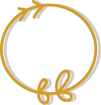 Minimalist gold border png