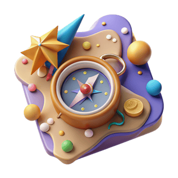 impressive modern Compass Navigation Tool Cutout with Needle Detail original png