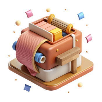 vibrant rustic Case Binding Machine Cover Attachment Transparent Background authentic png