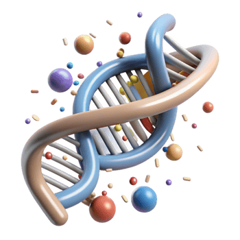 dramatic creative Dna Strand Genetic Code Closeup Cutout detailed png