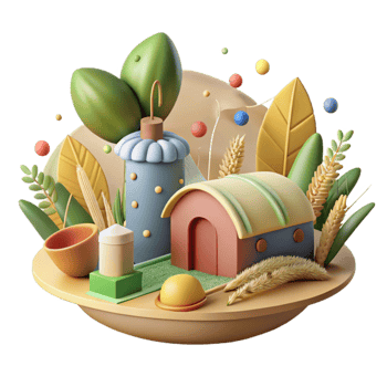 vibrant creative Eco Friendly Packaging Isolated Biodegradable Materials high resolution png