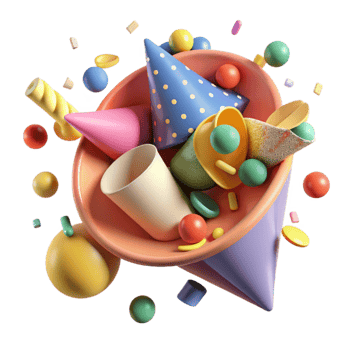 stunning artistic Colorful Paper Confetti Scattered Top View Cutout high quality png