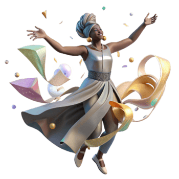 stunning creative Contemporary Dance Soloist with Flowing Costume Isolated genuine png