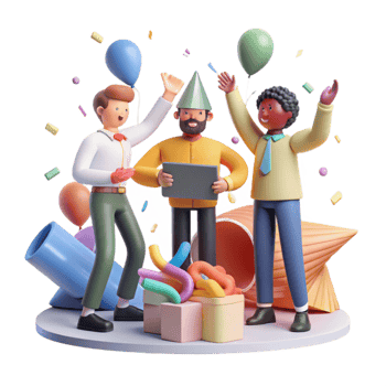 dramatic vintage Diverse Team Working Together Cutout Transparent Background exclusive png