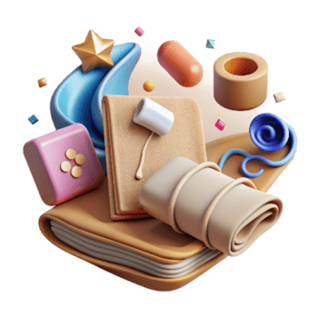 vibrant vintage Conservation Education Icon Set Transparent Background high quality png