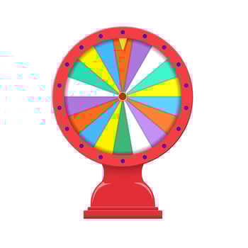 fortune wheel in flat style vector
