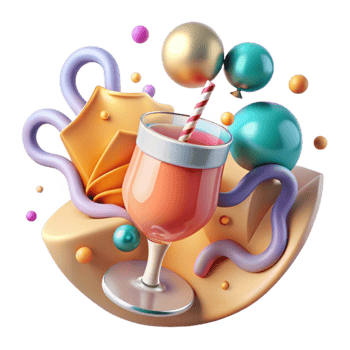 impressive vintage Drink Symbol Cutout with Refreshing Look professional png
