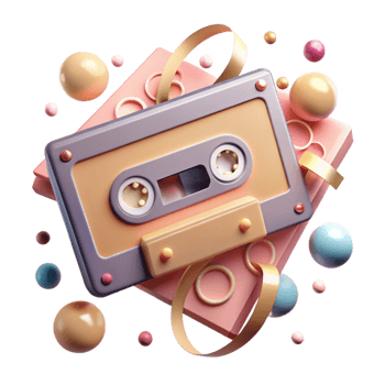 magnificent traditional Cassette Tape Retro Design Isolated Cutout high quality png