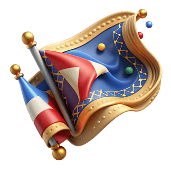 vibrant artistic Embroidered Flag Detail Isolated with Intricate Stitching exclusive png